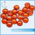 China lab created 8mm round flatback cabochon cubic zirconia supplier
